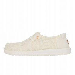 HeyDude Damskie Mokasyny Wendy Crochet Lace. Mokasyny Hey dude, bez wzorów, z materiału. Za 359.00 zł.