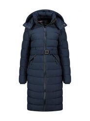 Geographical Norway Płaszcz zimowy "Cabimalimo" w kolorze granatowym rozmiar: XXL. Niebieskie płaszcze Geographical Norway, na zimę, xxl, bez wzorów, z puchu, bez kaptura. Za 294.28 zł.