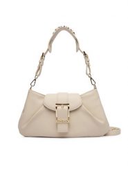 Valentino Torebka Cassandra VBS9TF13 Écru. Białe torebki klasyczne Valentino, bez wzorów, ze skóry, bez dodatków. Za 649.99 zł.