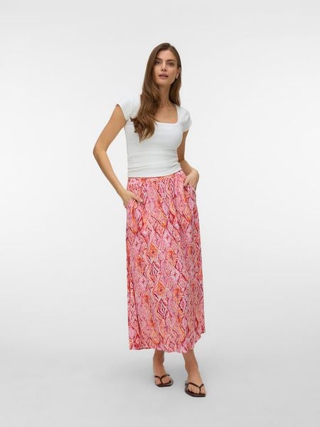 Vero Moda Spódnica w kolorze różowym rozmiar: XS. Różowe spódnice Vero Moda, xs, bez wzorów, maxi. Za 70.24 zł.