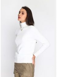 C& Jo Golf w kolorze białym rozmiar: 36. Białe swetry C& Jo, bez wzorów, z kaszmiru, klasyczne, bez ramiączek. Za 184.89 zł.