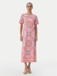 Hale Bob Sukienka letnia 4YAS614A Różowy Regular Fit. Czerwone sukienki Hale bob, m, bez wzorów, z syntetyku, bez kołnierzyka, bez ramiączek. Za 789.99 zł.