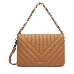 Torebka Badura. Brązowe torebki klasyczne Badura, bez wzorów, klasyczne, bez dodatków. Za 229.99 zł.