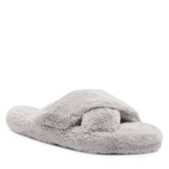 Kapcie DeeZee. Szare kapcie DeeZee, bez wzorów. Za 79.99 zł.