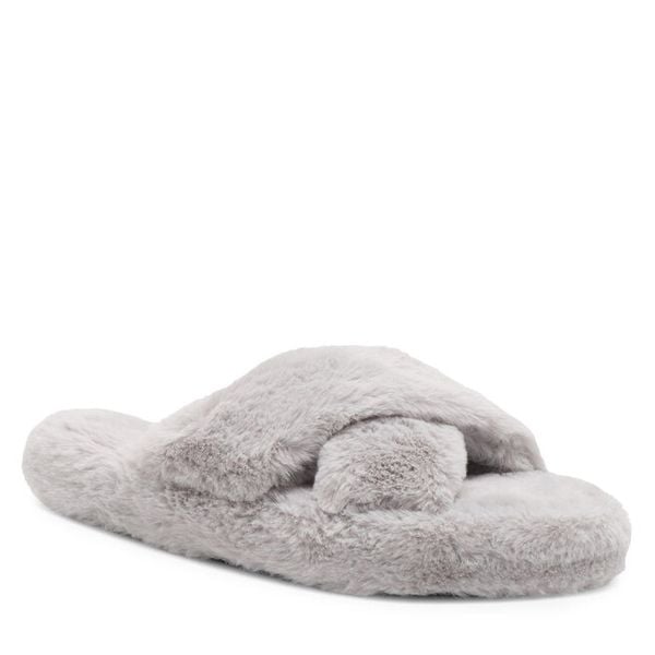 Kapcie DeeZee. Szare kapcie DeeZee, bez wzorów. Za 79.99 zł.