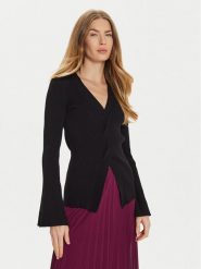 TWINSET Sweter 242TT3023 Czarny Slim Fit. Czarne swetry Twinset, s, bez wzorów, z syntetyku, bez ramiączek. Za 849.99 zł.