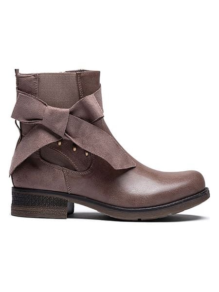 Foreverfolie Botki w kolorze khaki rozmiar: 39. Brązowe botki Foreverfolie, bez wzorów, bez obcasa, bez zapięcia. Za 132.05 zł.