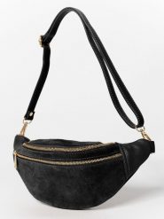 Anna Morellini Skórzana saszetka "Carola" w kolorze czarnym - 32 x 16 x 9 cm rozmiar: onesize. Czarne nerki i saszetki Anna Morellini, bez wzorów, z materiału, sportowe, bez dodatków. Za 217.99 zł.