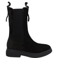 ZAMSZOWE SZTYBLETY 2237 CROSTA NERO. Botki Venezia, bez wzorów, ze skóry, bez obcasa, bez zapięcia. Za 289.00 zł.