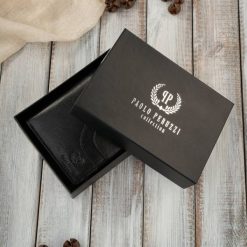 Portfel damski skórzany klasyczny czarny ze skóry naturalnej licowej Paolo Peruzzi AL-05-BL. Czarne portfele PAOLO PERUZZI, bez wzorów, z materiału. Za 79.00 zł.