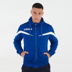 Kurtka rozgrzewkowa Turcja niebiesko-biała. Białe kurtki do biegania LEGEA, xs, bez wzorów, z materiału, bez kaptura, do biegania. Za 96.00 zł.
