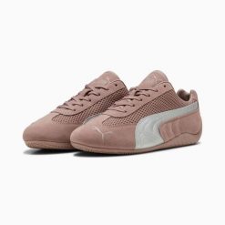 Buty sportowe damskie Puma SPEEDCAT PREMIUM 40390213. Czerwone buty treningowe Puma, bez wzorów, ze skóry, bez zapięcia. Za 321.33 zł.