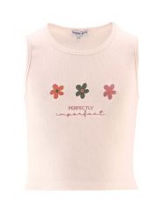 Happy girls by Eisend Top w kolorze jasnoróżowym rozmiar: 122. Różowe topy happy girls by Eisend, bez wzorów, bez kołnierzyka, bez ramiączek. Za 52.42 zł.