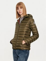 Jott Kurtka puchowa Cloe P000WDOW01 Zielony Slim Fit. Zielone kurtki jott, xxl, bez wzorów, z puchu, bez kaptura. Za 429.99 zł.