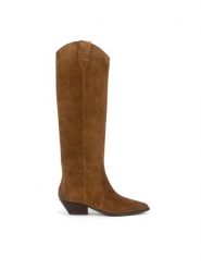 Badura Kowbojki V365-206 Brązowy. Brązowe kozaki Badura, bez wzorów, ze skóry, bez obcasa, na słupku, bez zapięcia. Za 549.99 zł.