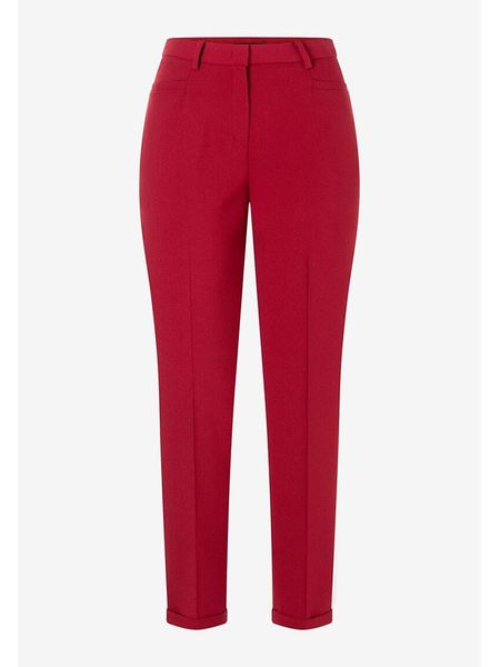 More & More Spodnie w kolorze czerwonym rozmiar: 36. Czerwone spodnie materiałowe More & More, bez wzorów, z materiału. Za 114.17 zł.