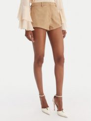 Bardot Szorty z imitacji skóry Jayla 60059PB2 Beżowy Slim Fit. Brązowe szorty Bardot, bez wzorów, ze skóry. Za 209.99 zł.