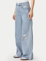 Adidas Jeansy Care Bear High Rise KQ6748 Niebieski Wide Leg. Niebieskie jeansy adidas, bez wzorów, z bawełny. Za 439.99 zł.