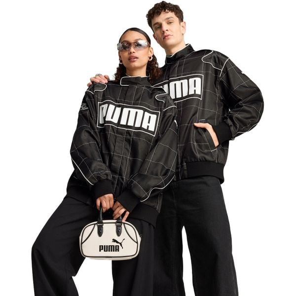 Kurtka Puma Racer. Czarne kurtki Puma, xl, bez wzorów, z poliesteru, bez kaptura. Za 590.00 zł.