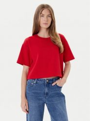 MICHAEL Michael Kors T-Shirt MT551T65MF Czerwony Relaxed Fit. Czerwone t-shirty MICHAEL Michael Kors, m, bez wzorów, z bawełny, bez kołnierzyka, bez ramiączek. Za 239.99 zł.
