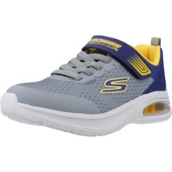 Buty SKECHERS MICROSPEC MAX ADVANCE Niebieski. Niebieskie trekkingi Skechers, bez wzorów, z syntetyku, bez zapięcia, trekkingowe. Za 213.93 zł.