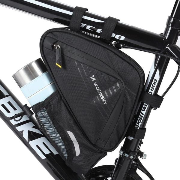 Torba rowerowa Wozinsky 1,5L pod ramę. Czarne torby sportowe Wozinsky, bez wzorów, z materiału. Za 115.60 zł.