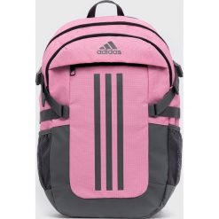 Adidas plecak kolor różowy duży z nadrukiem. Czerwone plecaki adidas, bez wzorów, z materiału, do ręki, z nadrukiem, bez dodatków. Za 159.99 zł.