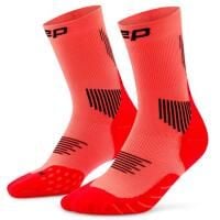 Damskie krótkie skarpety kompresyjne sportowe Core Run do połowy łydki CEP. Brązowe skarpetki CEP, bez wzorów, z elastanu. Za 84.00 zł.