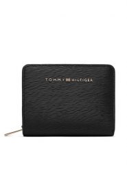 Tommy Hilfiger Portfel Th Modern Med Za W/Flap AW0AW18932 Czarny. Czarne portfele Tommy Hilfiger, bez wzorów, ze skóry. Za 269.99 zł.