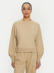 Puma Bluza Her 676004 Beżowy Regular Fit. Brązowe bluzy Puma, l, bez wzorów, z syntetyku, bez kaptura. Za 149.99 zł.