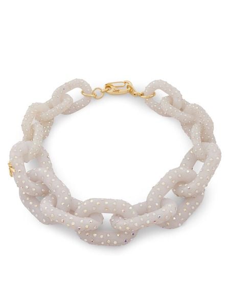 Patrizia Pepe Naszyjnik 2J2518/V037-S623 Biały. Białe naszyjniki Patrizia Pepe, z syntetyku. Za 489.99 zł.