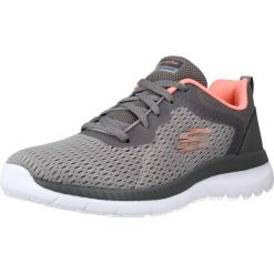 Obuwie Sportowe Damskie Skechers 12607-GYCL Szary. Szare buty treningowe Skechers, bez wzorów, bez zapięcia, na fitness i siłownię. Za 239.00 zł.