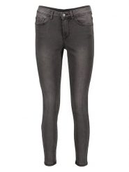 Vero Moda Dżinsy - Slim fit - w kolorze antracytowym rozmiar: XS/L32. Czarne jeansy Vero Moda, l, z aplikacjami, ze skóry, klasyczne. Za 96.83 zł.