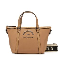 Torebka KARL LAGERFELD. Brązowe torebki klasyczne KARL LAGERFELD, bez wzorów, klasyczne, bez dodatków. Za 499.99 zł.