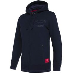 Damska bluza dresowa zapinana na zamek Université de Bologne. Niebieskie bluzy bez kaptura Macron, l, bez wzorów, z dresówki, bez kaptura, na fitness i siłownię. Za 345.00 zł.