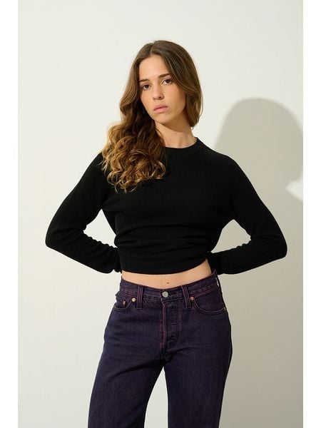 AUTHENTIC CASHMERE Kaszmirowy sweter "Ecrin" w kolorze czarnym rozmiar: L. Czarne swetry AUTHENTIC CASHMERE, l, bez wzorów, z kaszmiru, bez ramiączek. Za 315.50 zł.