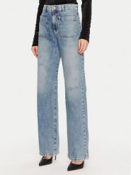 Just Cavalli Jeansy 77PAB503 Niebieski Wide Leg. Niebieskie jeansy Just Cavalli, bez wzorów, z bawełny. Za 649.99 zł.