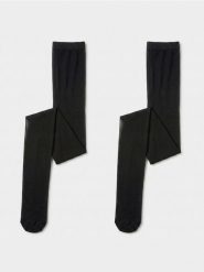 Rajstopy 30 DEN 2 pack - czarny. Czarne rajstopy Sinsay, bez wzorów. Za 19.99 zł.