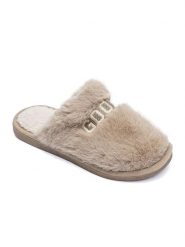 Confly Kapcie w kolorze jasnobrązowym rozmiar: 37. Brązowe kapcie Confly, bez wzorów. Za 43.68 zł.