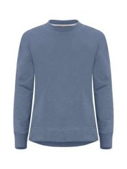 Clique Miami PRO Roundneck Women bluza damska z okrągłym dekoltem. Niebieskie bluzy CLIQUE, xl, bez wzorów, z bawełny, bez kaptura. Za 192.01 zł.