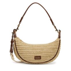 Torebka DeeZee. Brązowe torebki klasyczne DeeZee, bez wzorów, klasyczne, bez dodatków. Za 129.99 zł.