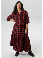 Aniston Sukienka w kolorze czerwono-czarnym rozmiar: 46. Czarne sukienki Aniston, bez wzorów, bez kołnierzyka, bez ramiączek, maxi. Za 96.14 zł.