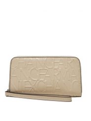 Armani Exchange Duży Portfel Damski 948451 CC793 U1092 Beżowy. Brązowe portfele Armani Exchange, bez wzorów, ze skóry. Za 399.99 zł.