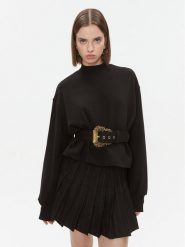 Versace Jeans Couture Bluza 75HAI311 Czarny Regular Fit. Czarne bluzy Versace Jeans Couture, xs, bez wzorów, z bawełny, bez kaptura. Za 2,309.00 zł.