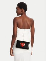 LOVE MOSCHINO Torebka JC4186PP1NLP0000 Czarny. Czarne kopertówki Love Moschino, bez wzorów, ze skóry, wizytowe, bez dodatków. Za 379.99 zł.