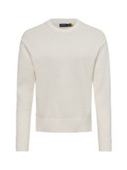 Polo Ralph Lauren Sweter z dzianiny Kobiety Bawełna biały, M. Białe swetry Polo Ralph Lauren, m, bez wzorów, z bawełny, eleganckie, bez ramiączek. Za 549.95 zł.