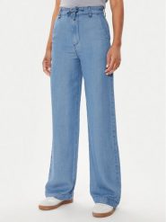United Colors Of Benetton Spodnie materiałowe 4KHNDF065 Niebieski Relaxed Fit. Niebieskie spodnie materiałowe United Colors Of Benetton, bez wzorów, z lyocellu. Za 279.99 zł.