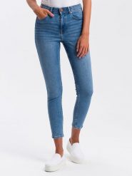 Cross Jeans Dżinsy - Skinny fit - w kolorze niebieskim rozmiar: W29/L30. Niebieskie jeansy Cross Jeans, l, z aplikacjami, z bawełny, klasyczne, z podwyższonym stanem. Za 105.38 zł.