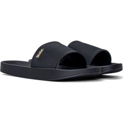 Klapki damskie czarne Melissa Sun Sunset AD. Czarne klapki Melissa, bez wzorów, z materiału, bez obcasa, bez zapięcia. Za 168.99 zł.