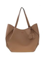 Guess Torebka 178389 Beżowy. Brązowe shopper bag Guess, z aplikacjami, bez dodatków. Za 714.99 zł.